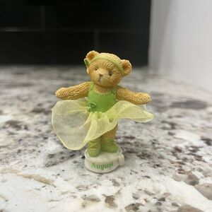 Cherished Teddies “Avon” Teddies Twirls August Figurine 115305 Circa 2004